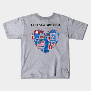 God Save America Kids T-Shirt